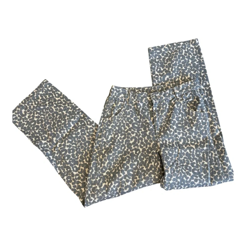 Women's Mid-Rise 90's Relaxed‎ Straight Pants Wild Fable
Brown Leopard Small - Picture 2 of 6